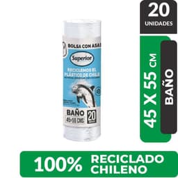 Bolsa de Basura Chica 45 x 55 cms Superior 20 un