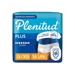 Ropa Interior Desechable Pants Protect Plus G/XG Plenitud 16 un