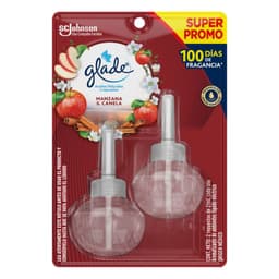 Pack Repuestos Desodorante Ambiental Manzana Canela Glade 2x21 ml