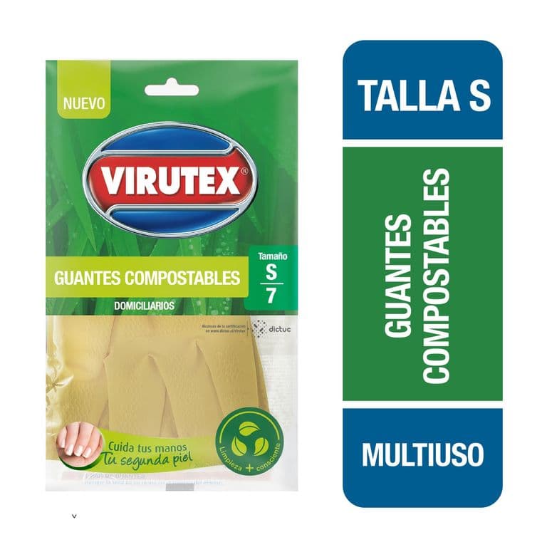 Guantes Compostables Multiuso Virutex Talla S 1 Un
