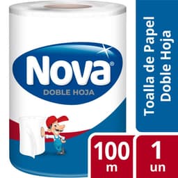 Toalla de Papel Mega Gigante Doble Hoja Nova 1 un