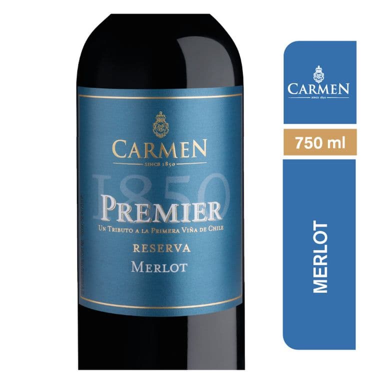 Vino Tinto Premier 1850 Merlot 750 ML