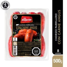 Chorizo Parrillero Angus La Preferida 8 Un