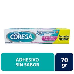 Adhesivo Protesis Dental Corega Sin Sabor 70 g