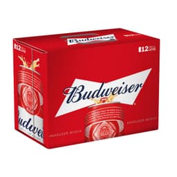 CERVEZA BUDWEISER 12 PK LATA 354 CC 12 X 354 ML