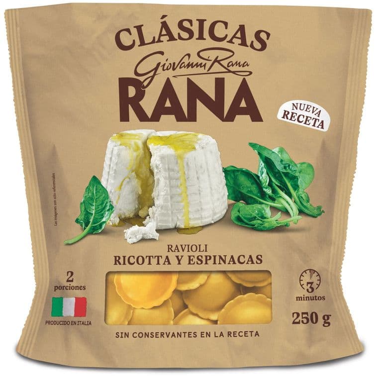 Ravioli Ricotta y Espinaca Rana 250 gr