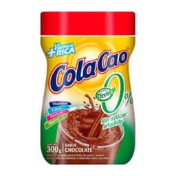 Saborizante en Polvo Cola Cao Sabor Chocolate Stevia Pote 300 g