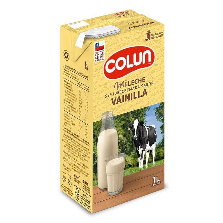 Leche Semidescremada Sabor Vainilla 1 LT