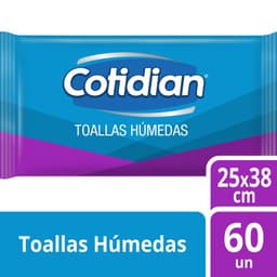 Toalla Humeda Adulto Cotidian 60 Un