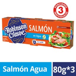 Tripack Salmon al Agua Robinson Crusoe 3 x 80 g