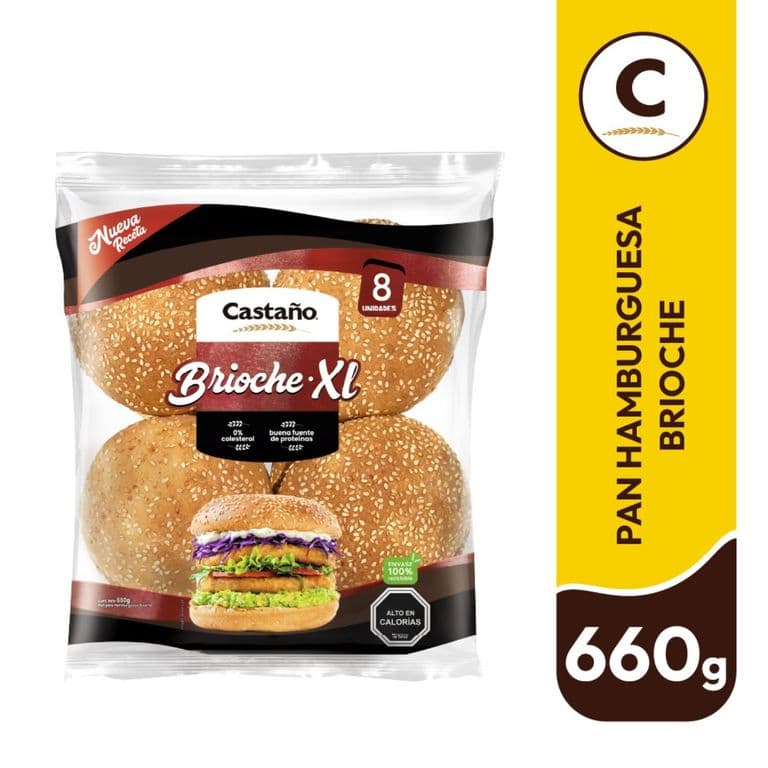 Pan Hamburguesa Brioche 660 GR