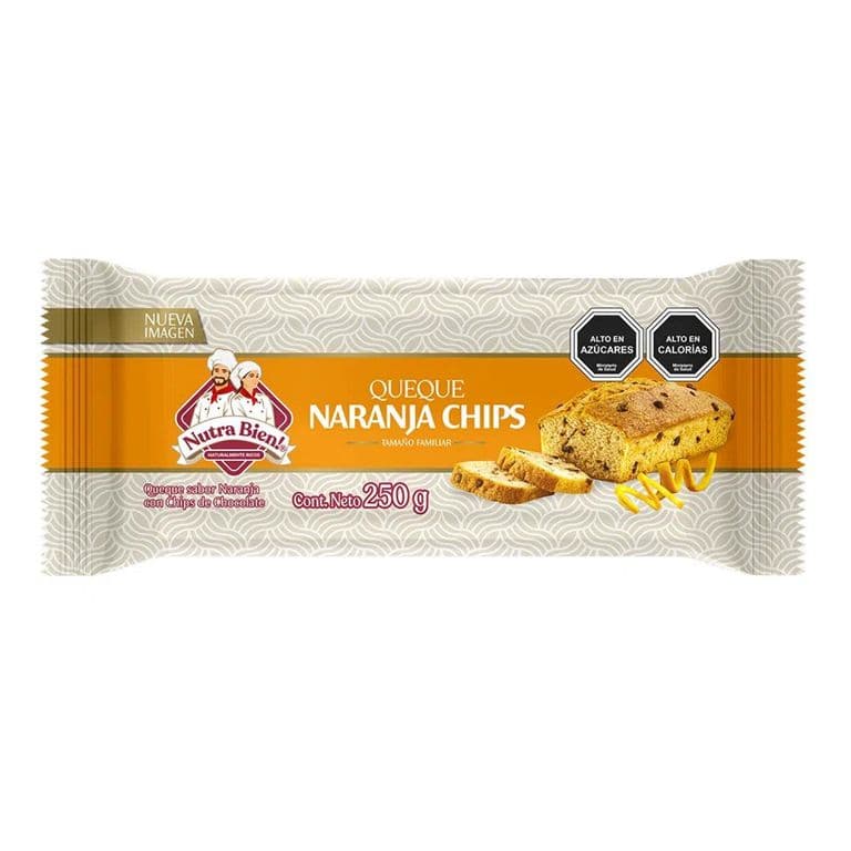 Queque Familiar Naranja Chips 250 GR