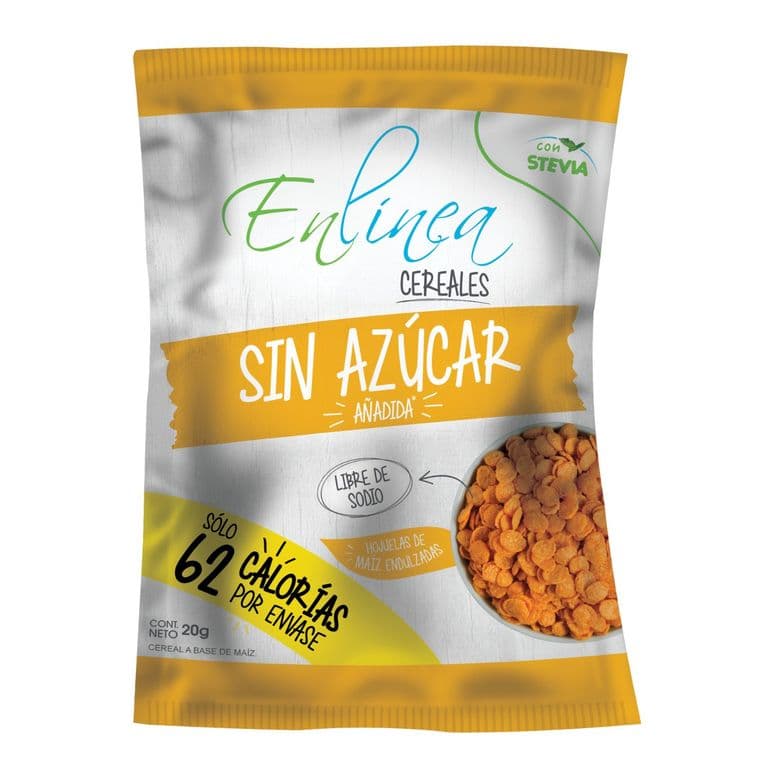 Cereal Hojuelas de Maiz Sin Azucar En Linea 20 g