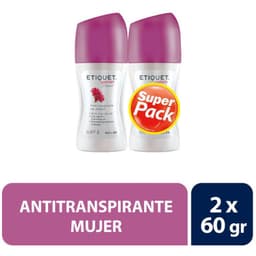Pack Desodorante Roll On Etiquet Mujer Floral 2 x 60 g