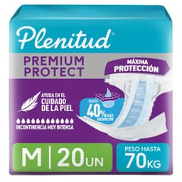 Panales para Adultos Premium Protect Talla M Plenitud 20 un