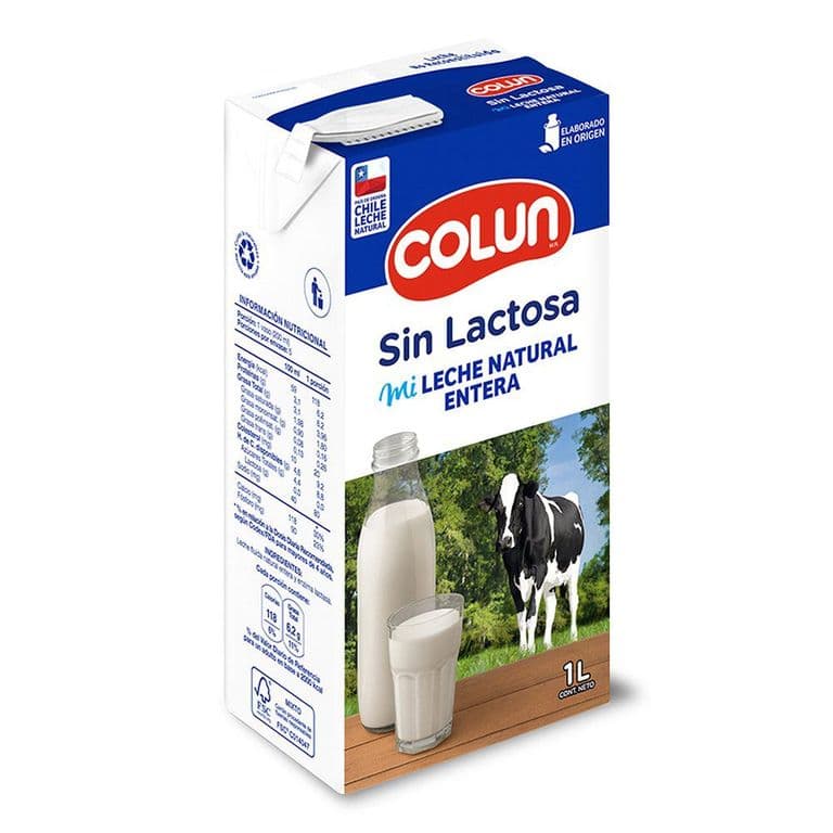 Leche Entera Natural Sin Lactosa 1 LT
