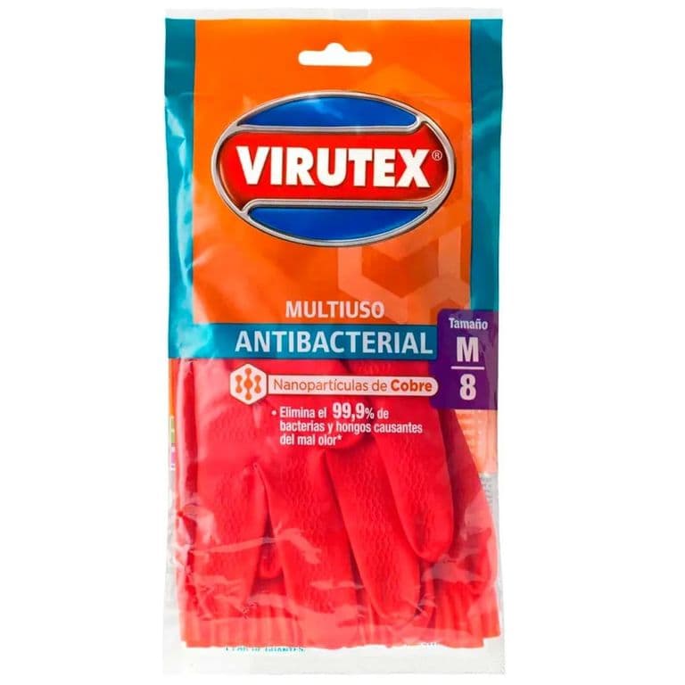 Guantes Virutex Antibacterial Multiuso Tamano M 1 Un