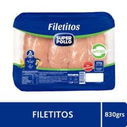 Filetitos de Pollo Deshuesado sin Piel 830 GR