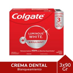 Pack Pasta de Dientes Luminous White Colgate 3x90 gr