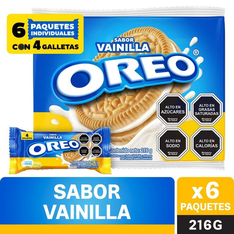 Galletas Vainilla Oreo 216 GR