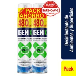 Pack Desodorante Ambiental Desinfeccion Tradic 2 UN X 480 GR