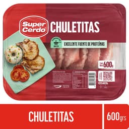 Chuletitas Centro de Cerdo Super Cerdo 600 g