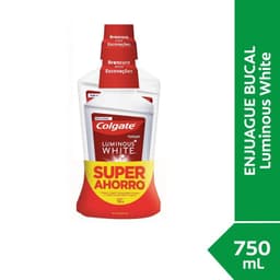 Enjuague Bucal Colgate Luminous White 500 ml 750 ML