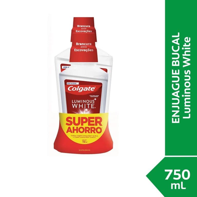 Enjuague Bucal Colgate Luminous White 500 ml 750 ML