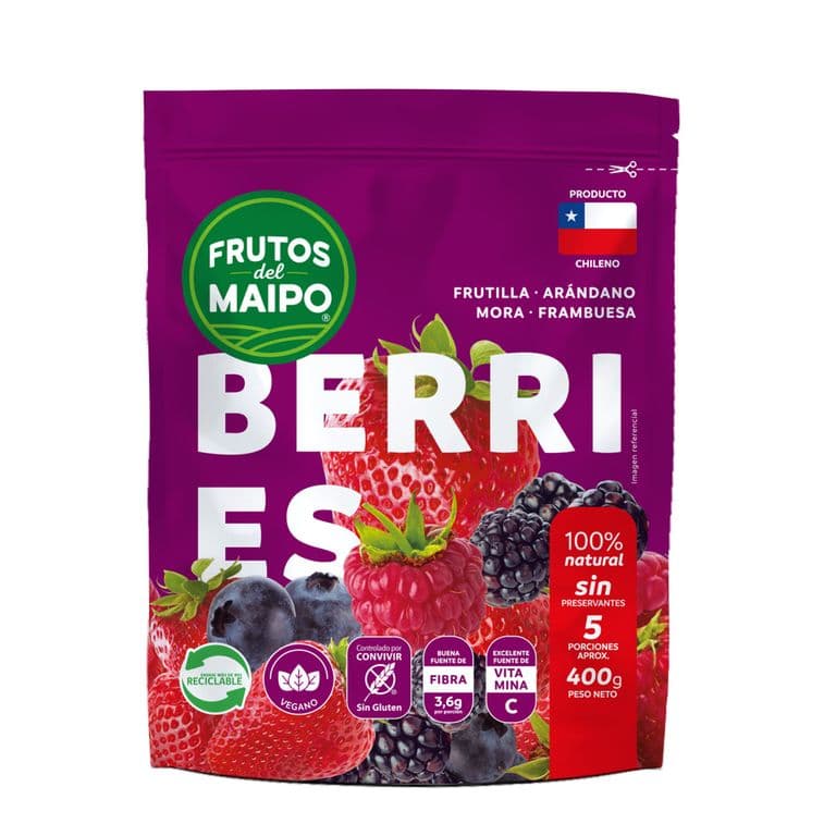 MIX BERRIES FRUTO DEL MAIPO 400 G
