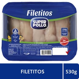 Filetitos de Pollo Deshuesada sin Piel 530 GR