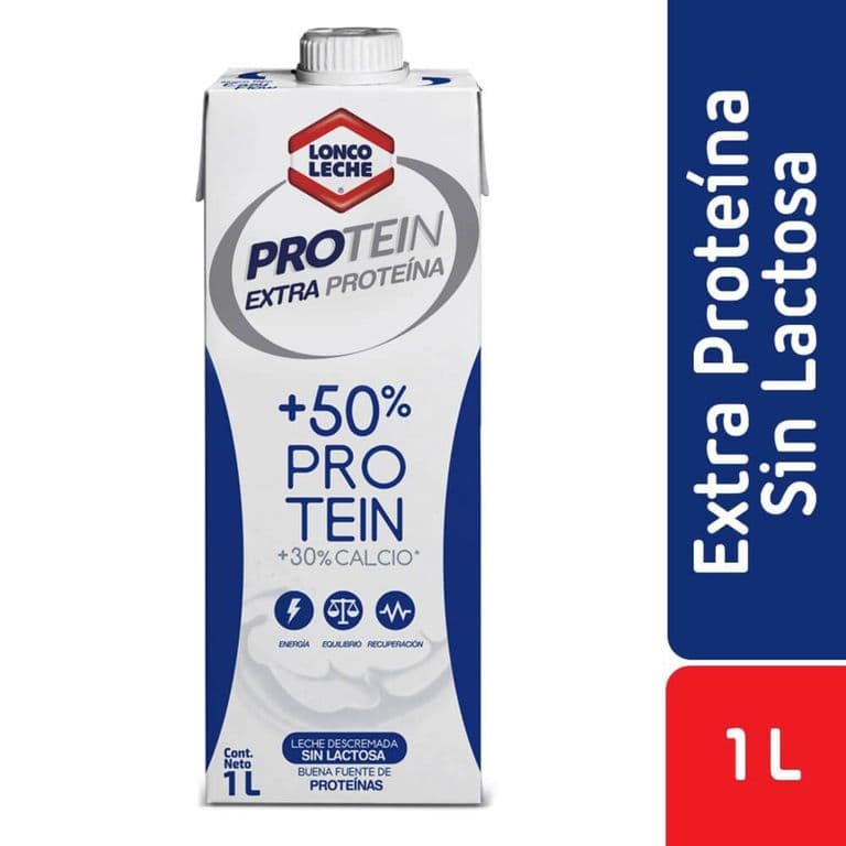 Leche Descremada Protein Sin Lactosa Loncoleche 1 lt
