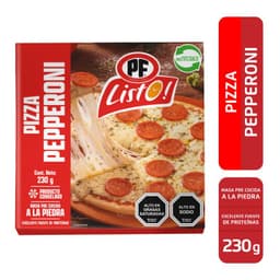 Pizza Pepperoni Congelada PF Listo 230 g