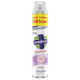 Desinfectante Ambientes y Superficies Lysoform Lavanda 495 ml 495 CC