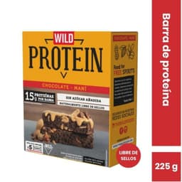 Barras de Proteinas Chocolate y Mani Wild Protein 5 Un 5 X 45 GR