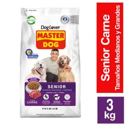 Alimento Seco para Perro Adulto Senior Sabor Carne 3 Kg