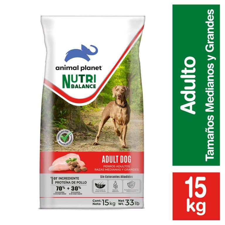 Alimento Seco para Perro Adulto Animal Planet Sabor Carne 15 Kg