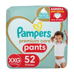 Panales Desechables Premium Care Pants Talla XXG Pampers 52 un