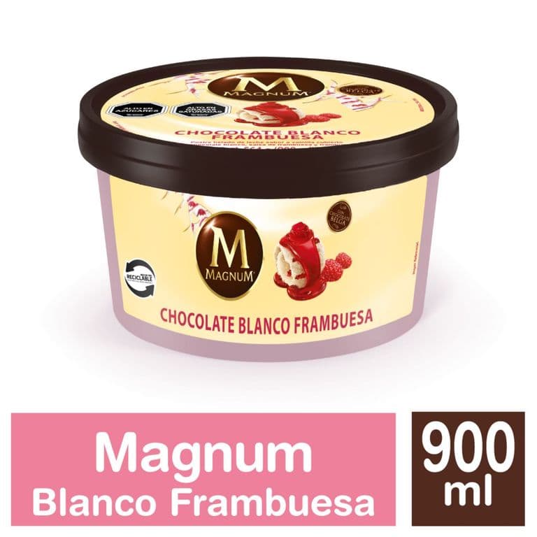 MAGNUM FRAMBBLANCO POSTRE BRESLER 900 ML