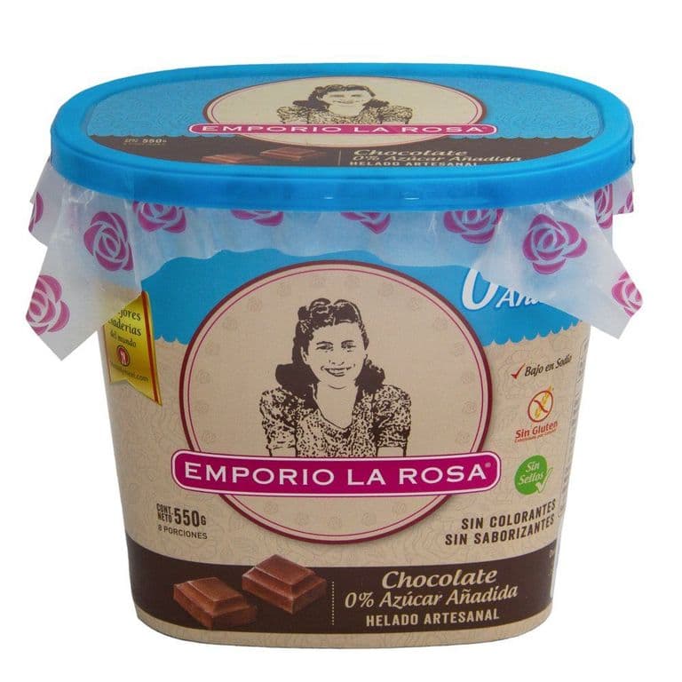 HELADO CHOCO. S/AZUCAR ART. ELR 550 GR 550 ML