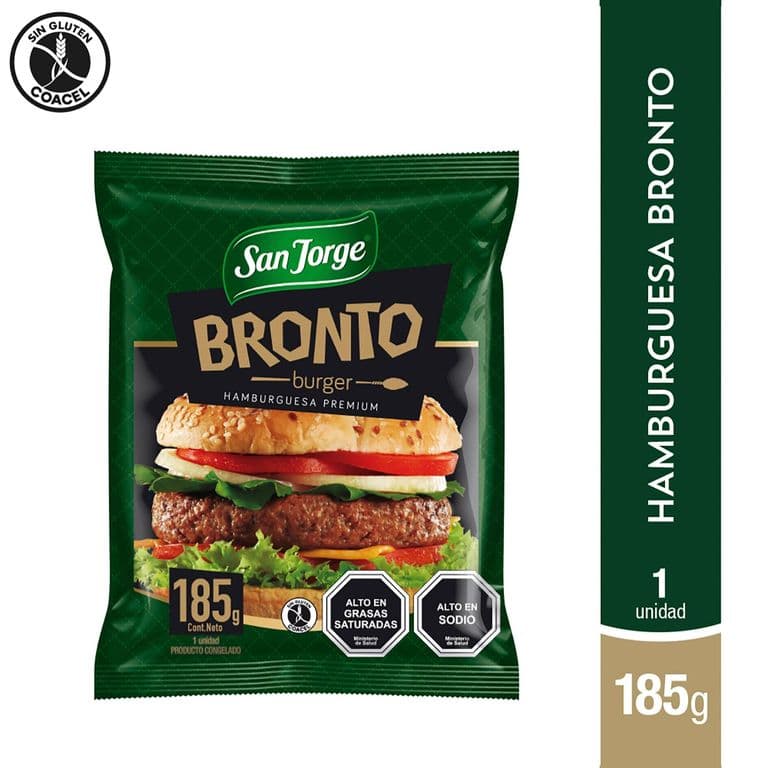 Hamburguesa Vacuno Bronto 185 GR