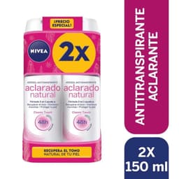 Pack 2x desodorante spray aclarado natural 2x 150 ml