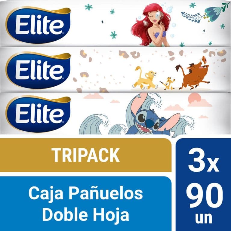 Pack Panuelos Triple Hoja Elite 3 x 90 Un