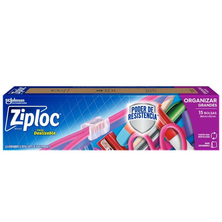 Bolsa para Organizar Grande Ziploc 15 Un