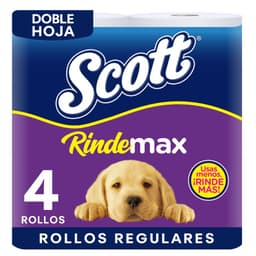 Papel Higienico Scott Rindemax Doble Hoja 4 x 21 mts 4 UN