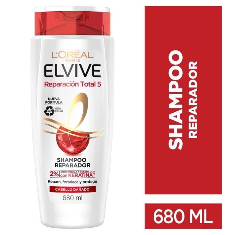 Shampoo Elvive Reparador Cabello Danado 680 ml