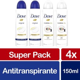 Desodorante para Mujer en Aerosol Dove 4 x 150 ml
