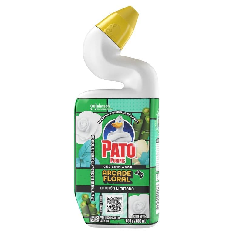 Limpiador de Bano Gel Arcade Floral Pato Purific 500 ml