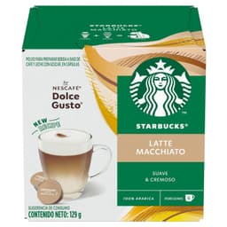 Capsulas de Cafe Starbucks Dolce Gusto Latte Macchiato 12 Un 129 GR