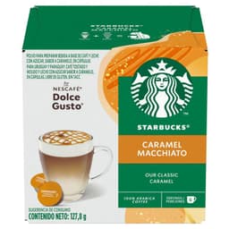 Capsulas de Cafe Starbucks Dolce Gusto Caramel Macchiato 12 Un 128 GR