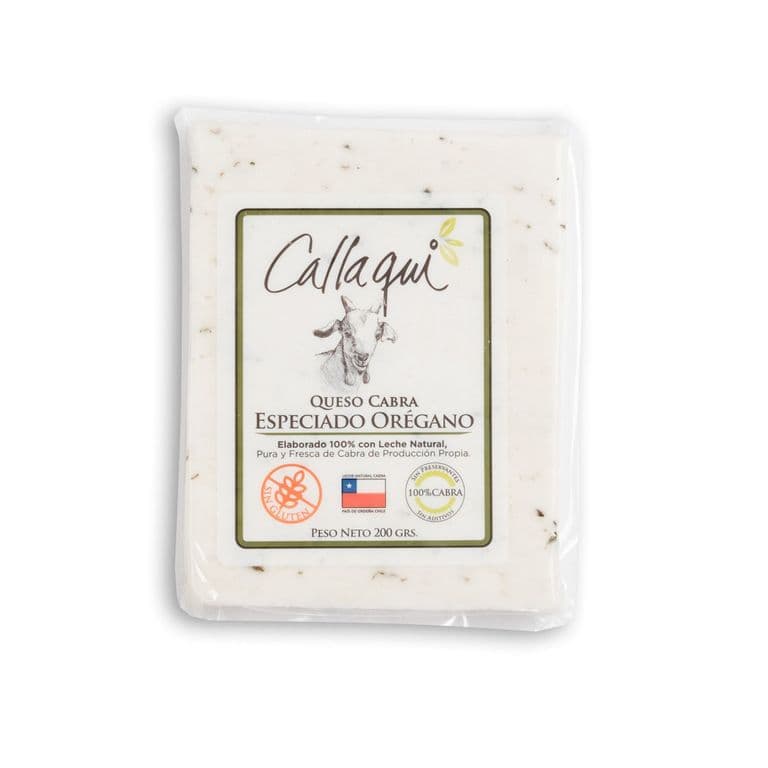 Queso de Cabra Suave Oregano Callaqui 200 g